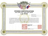 Certified Studio Certificate